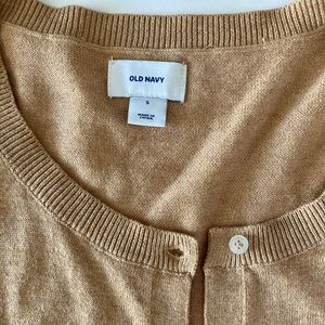 Tan Cardigan. Size Small